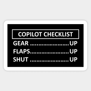 Copilot checklist Shut Up Magnet